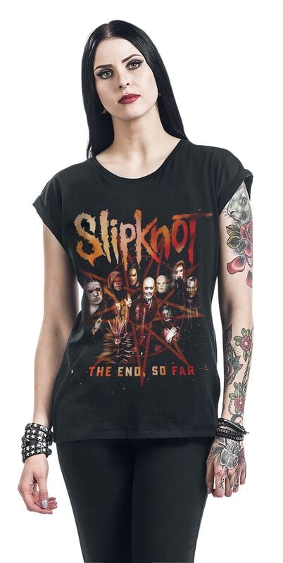 Gothicana By Emp "The End So Far Group Star" T-Shirt Black By Slipknot
