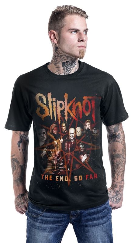 Gothicana By Emp "The End So Far Group Star" T-Shirt Black By Slipknot