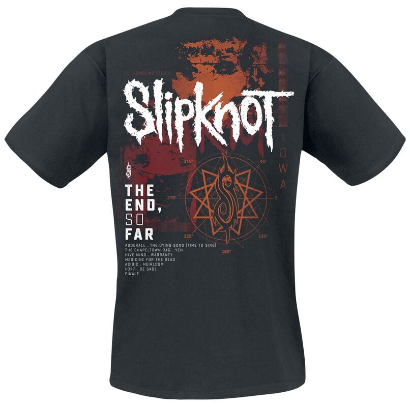 Gothicana By Emp "The End So Far Tracklist" T-Shirt Black By Slipknot