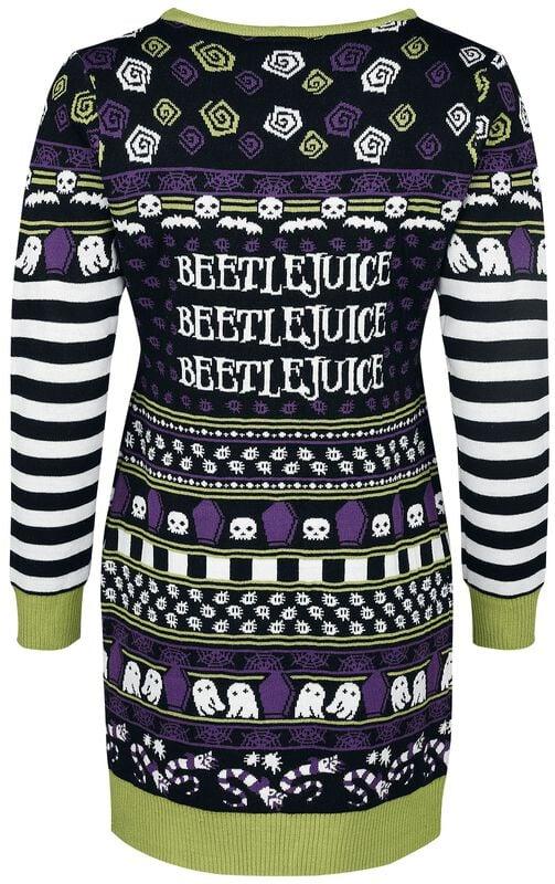 Gothicana By Emp "The Ghost With The Most" Midi Dress Multicolour By Beetlejuice
