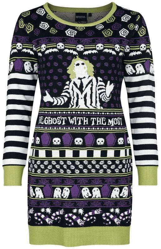 gothicana by emp "The Ghost With The Most" Midi Dress multicolour by Beetlejuice