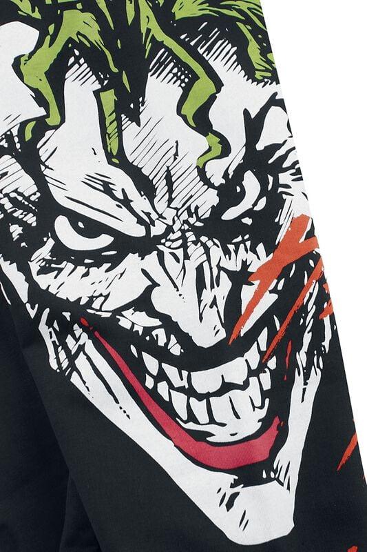 Gothicana By Emp "The Joker - Laughing" Tracksuit Trousers Black By Batman
