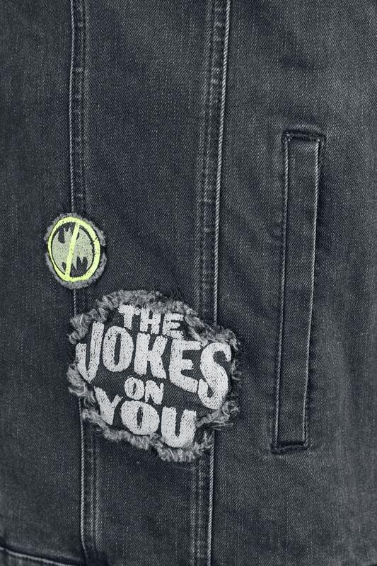 Gothicana By Emp "The Joker - The Clown - Prince Of Crime" Vest Black Denim By Batman