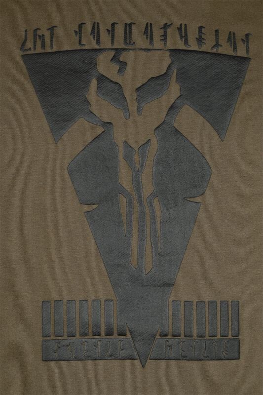 Gothicana By Emp "The Mandalorian - Bounty Hunter" Hoodie Green By Star Wars