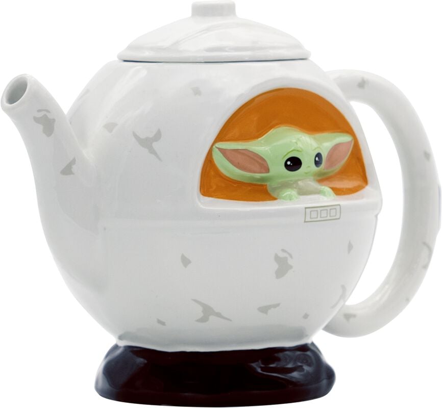 Gothicana By Emp "The Mandalorian - Grogu Spaceship Teapot" Teapot Multicolour By Star Wars