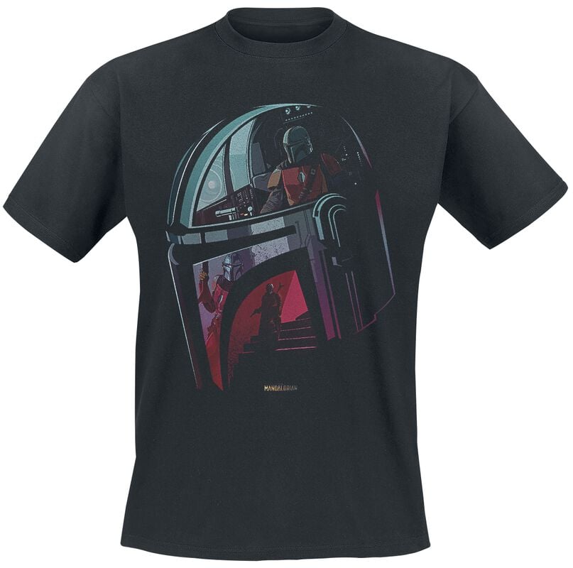 gothicana by emp "The Mandalorian - Helmet" T-Shirt black by Star Wars