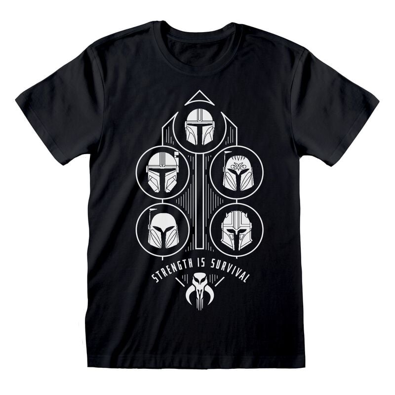 gothicana by emp "The Mandalorian - Strength is Survival" T-Shirt black by Star Wars