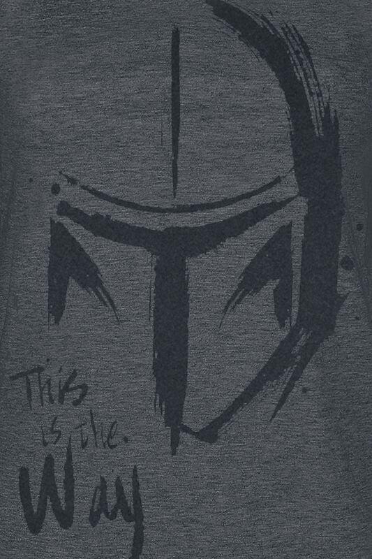 Gothicana By Emp "The Mandalorian - This Is The Way" T-Shirt Graphite By Star Wars