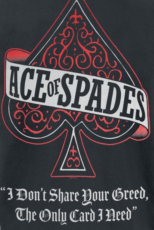 Gothicana By Emp "The Only Card" T-Shirt Black By Motörhead