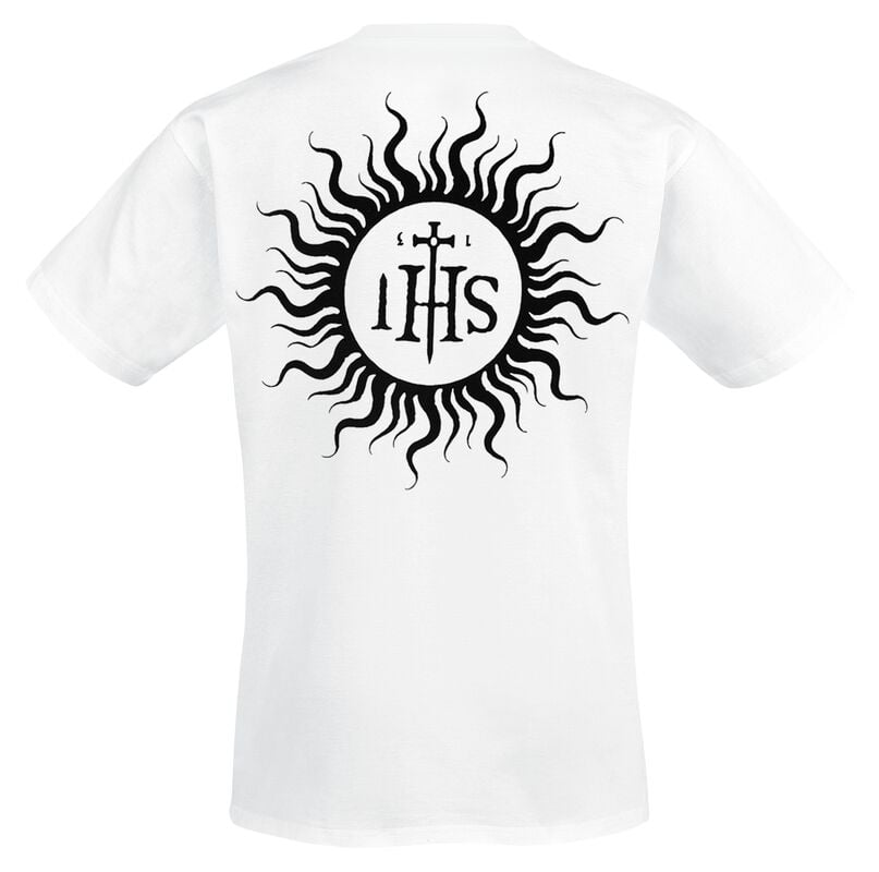 Gothicana By Emp "The Shit Ov God - Sepia Parchment V2" T-Shirt White By Behemoth