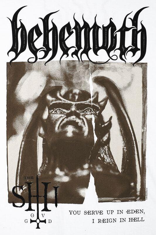 Gothicana By Emp "The Shit Ov God - Sepia Parchment V2" T-Shirt White By Behemoth