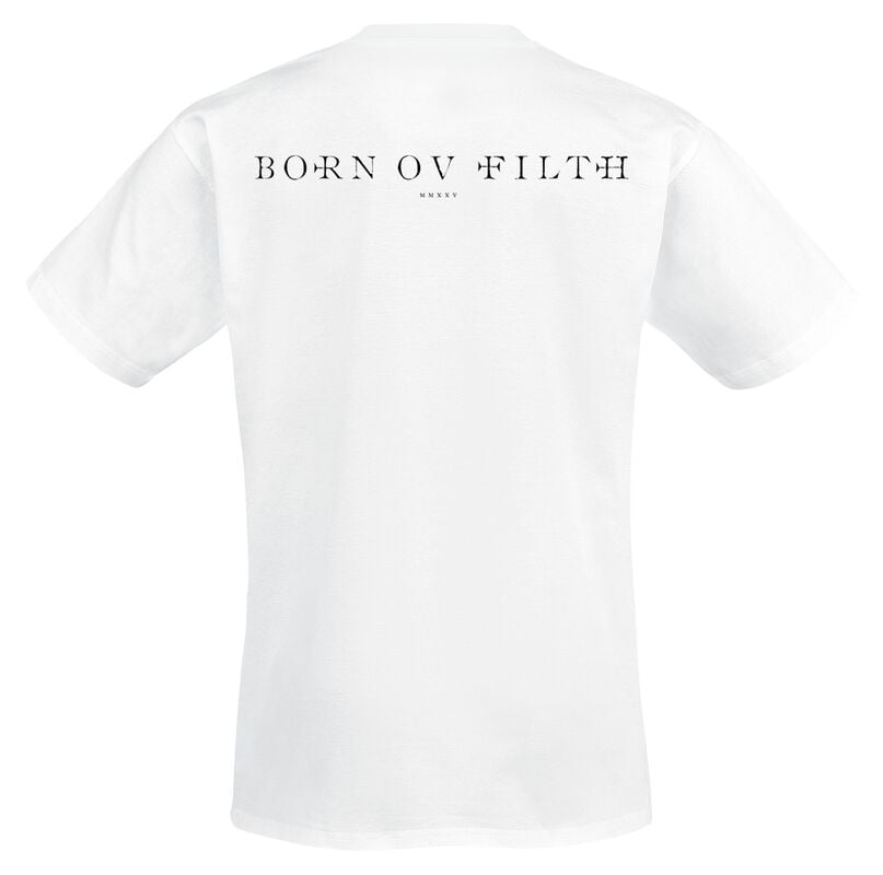 Gothicana By Emp "The Shit Ov God - Sepia Parchment V4" T-Shirt White By Behemoth