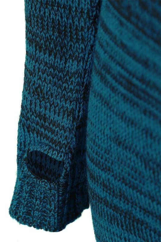 Gothicana By Emp "Thena Top" Knit Jumper Black-blue By Innocent
