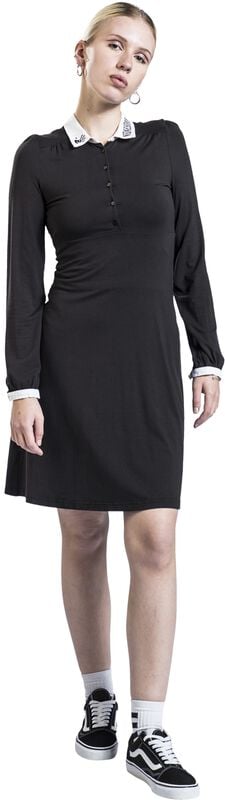 Gothicana By Emp "Thing" Midi Dress Black By Wednesday