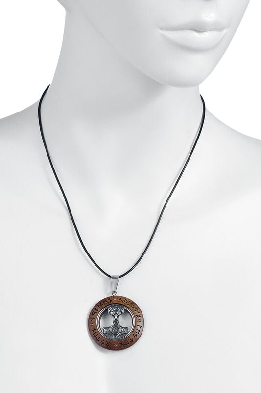 Gothicana By Emp "Thor's Hammer" Necklace Silver-coloured By EtNox