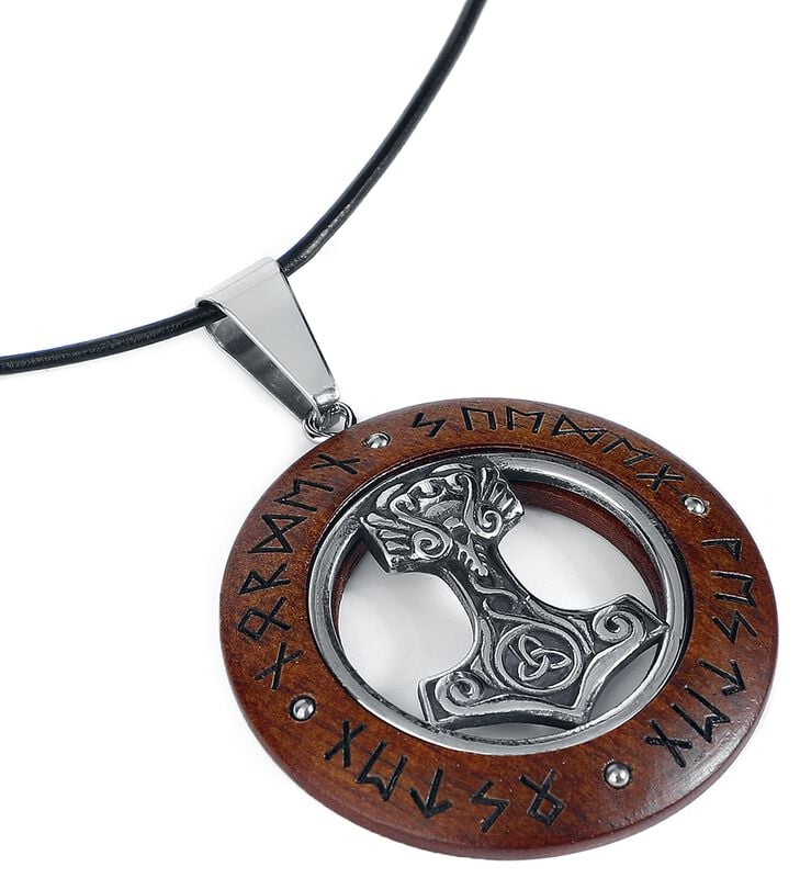 Gothicana By Emp "Thor's Hammer" Necklace Silver-coloured By EtNox
