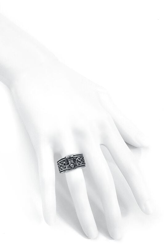 Gothicana By Emp "Thor's Hammer" Ring Silver-coloured By EtNox Hard And Heavy