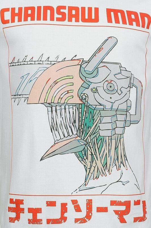 Gothicana By Emp "Three Tone Chainsaw" T-Shirt White By Chainsaw Man