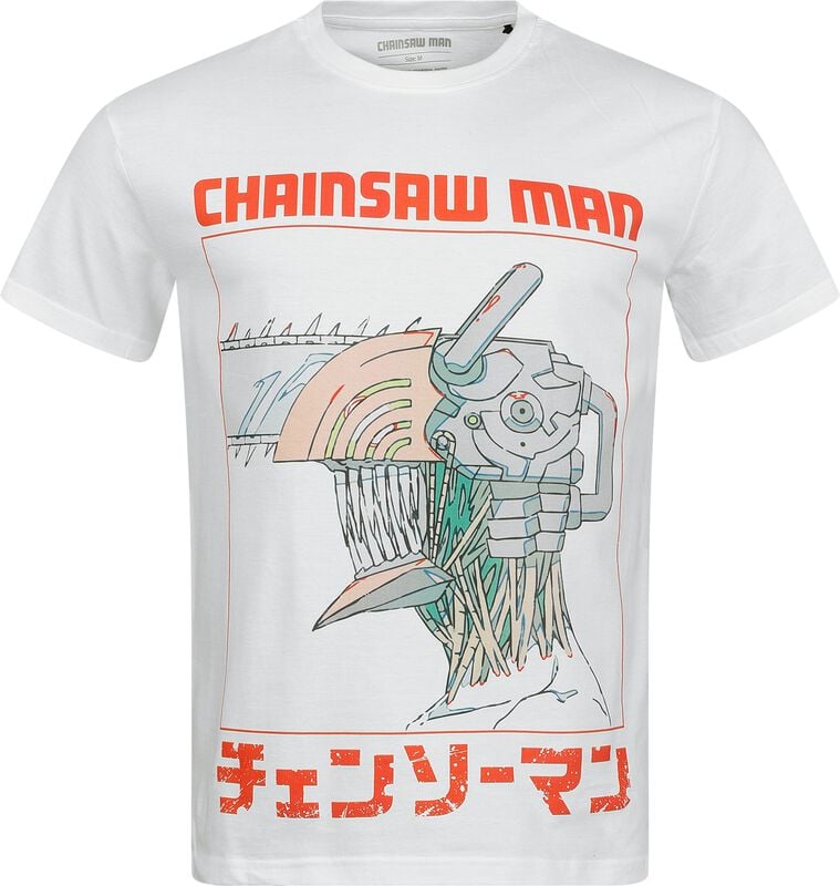 gothicana by emp "Three Tone Chainsaw" T-Shirt white by Chainsaw Man