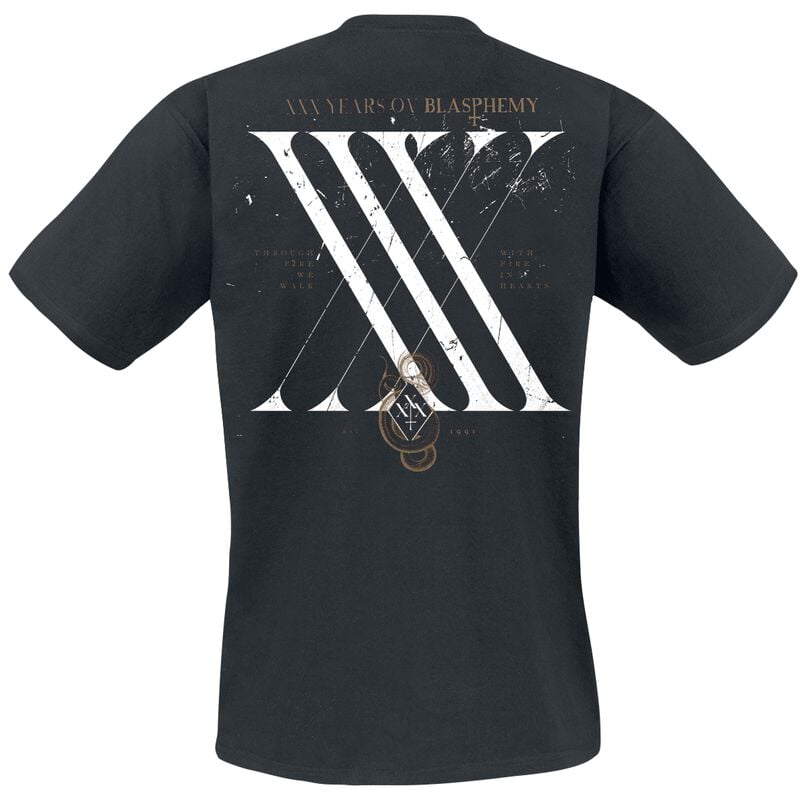Gothicana By Emp "Through Fire We Walk" T-Shirt Black By Behemoth