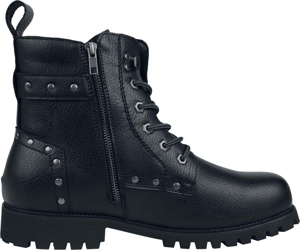 Gothicana By Emp "Thunder Road" Biker Boot Black By Rock Rebel By EMP