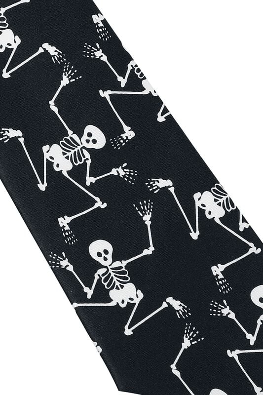 Gothicana By Emp "Tie – Mexican Skeletons" Tie Black By Rock Daddy