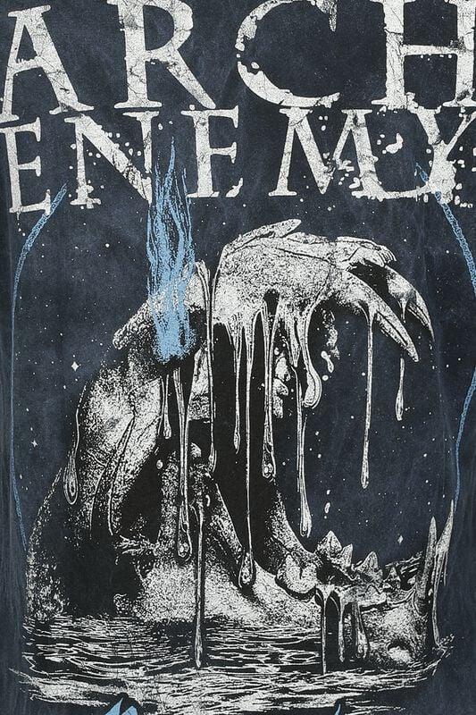 Gothicana By Emp "Tiger Roar" T-Shirt Blue By Arch Enemy