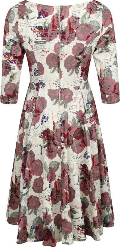 Gothicana By Emp "Tilly Tea Party Swing Dress" Midi Dress Multicolour By H&R London