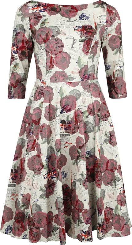 gothicana by emp "Tilly Tea Party Swing Dress" Midi Dress multicolour by H&R London