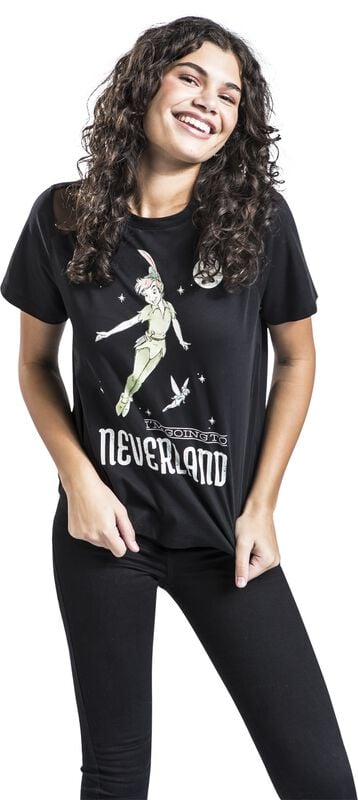 Gothicana By Emp "Tinker Bell - Neverland" T-Shirt Black By Peter Pan