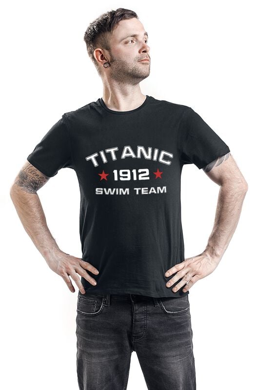Gothicana By Emp "Titanic Swim Team" T-Shirt Black By Slogans
