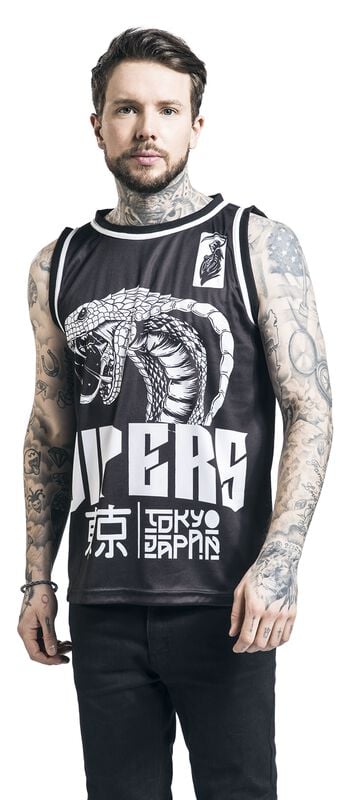 Gothicana By Emp "Tokyo Vipers" Jersey Black By Heartless