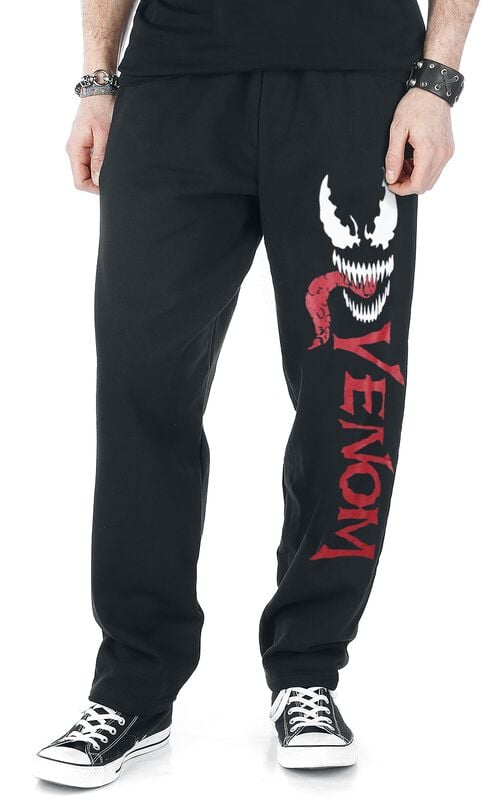Gothicana By Emp "Tongue" Tracksuit Trousers Black By Venom (Marvel)