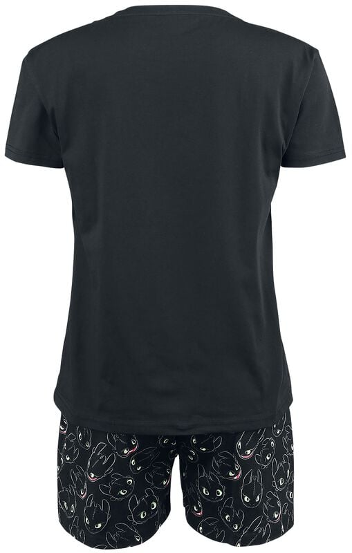 Gothicana By Emp "Toothless - Light Up" Pyjama Black By How To Train Your Dragon