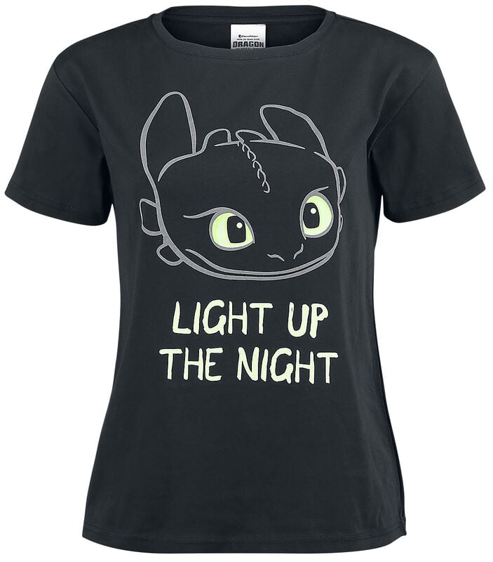 Gothicana By Emp "Toothless - Light Up" Pyjama Black By How To Train Your Dragon