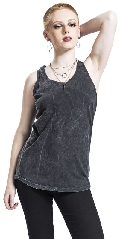 Gothicana By Emp "Top Davos" Top Grey By Outer Vision