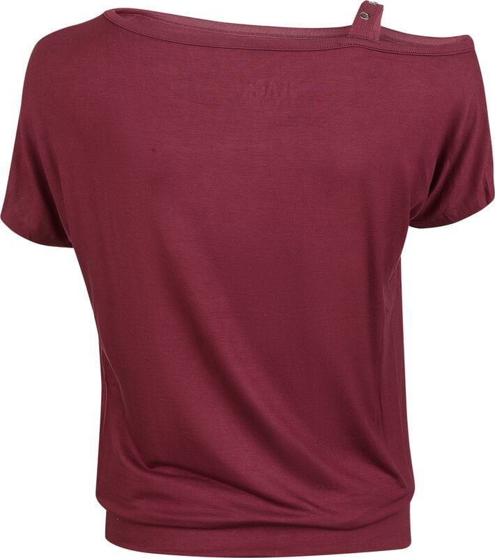 Gothicana By Emp "Top" T-Shirt Burgundy By Black Premium By EMP