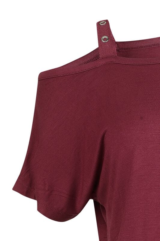 Gothicana By Emp "Top" T-Shirt Burgundy By Black Premium By EMP