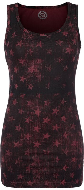 Gothicana By Emp "Tops Double Pack" Top Black-bordeaux By RED By EMP