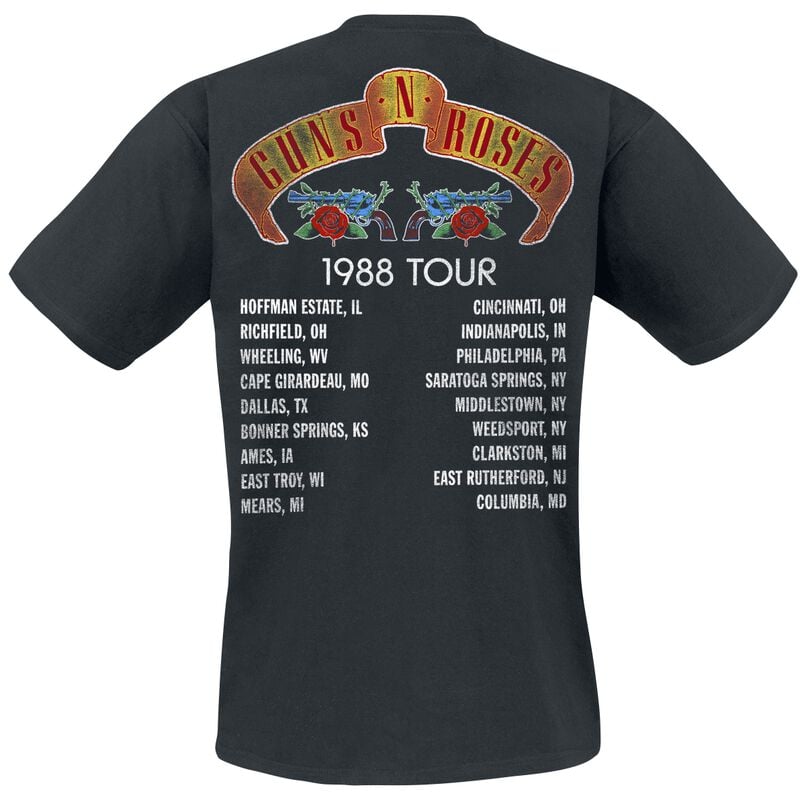 Gothicana By Emp "Tour 1988" T-Shirt Black By Guns N' Roses