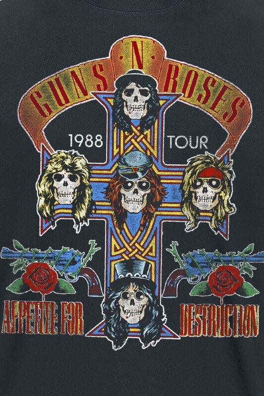 Gothicana By Emp "Tour 1988" T-Shirt Black By Guns N' Roses