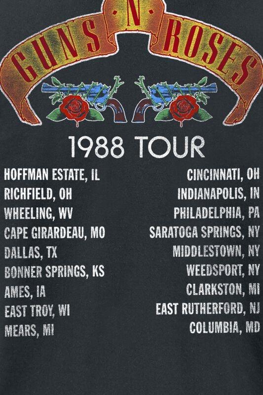 Gothicana By Emp "Tour 1988" T-Shirt Black By Guns N' Roses