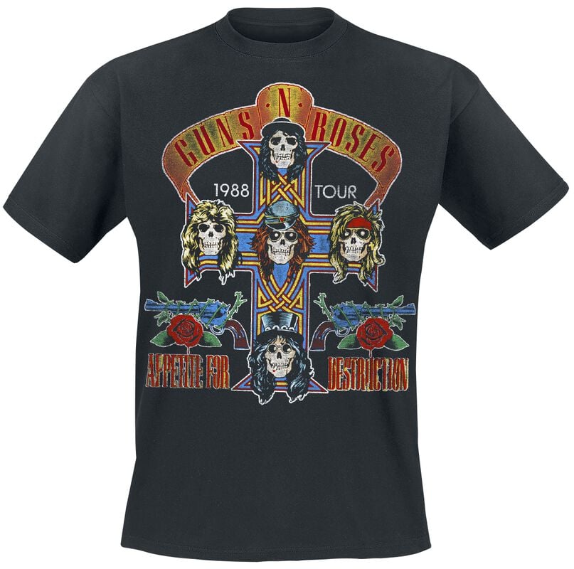 gothicana by emp "Tour 1988" T-Shirt black by Guns N' Roses