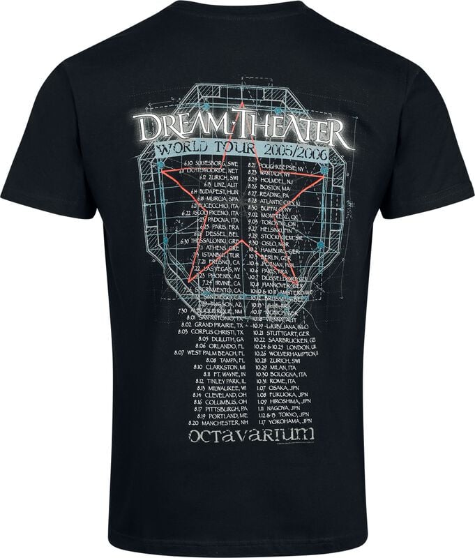 Gothicana By Emp "TOUR 2005/2006" T-Shirt Black By Dream Theater