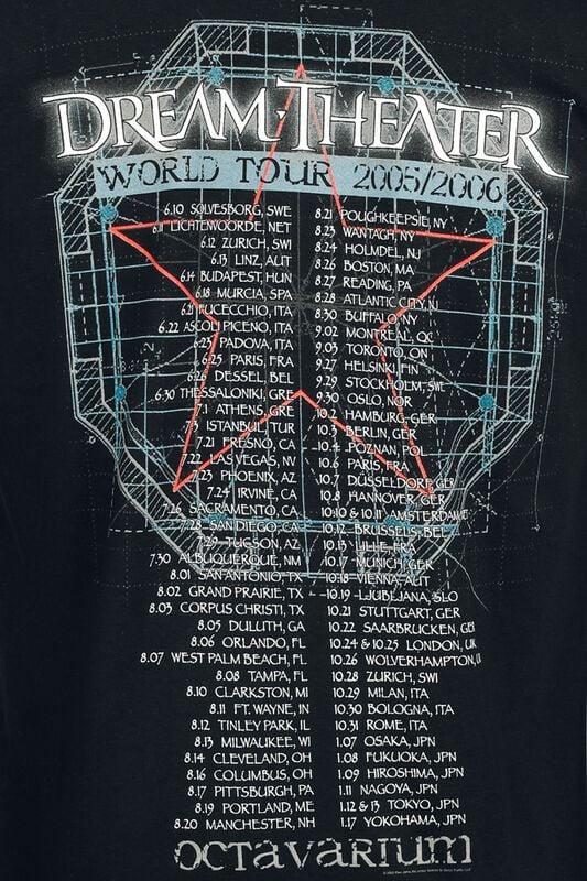 Gothicana By Emp "TOUR 2005/2006" T-Shirt Black By Dream Theater