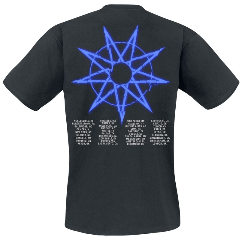 Gothicana By Emp "Tour 2024 Glitch" T-Shirt Black By Slipknot