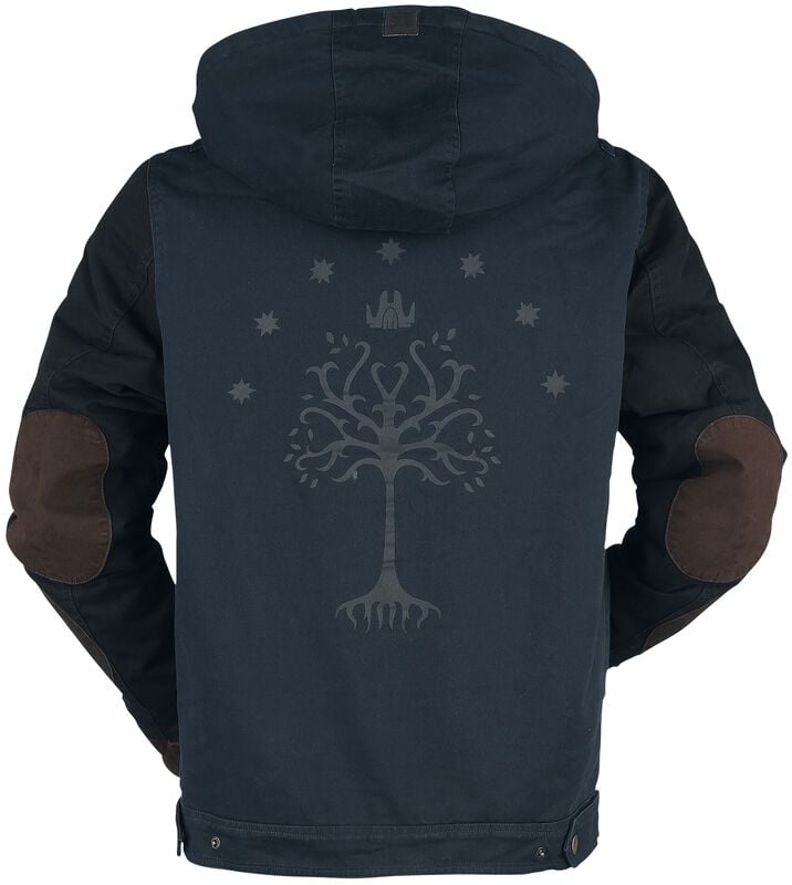 Gothicana By Emp "Tree Of Gondor" Winter Jacket Dark Blue By The Lord Of The Rings