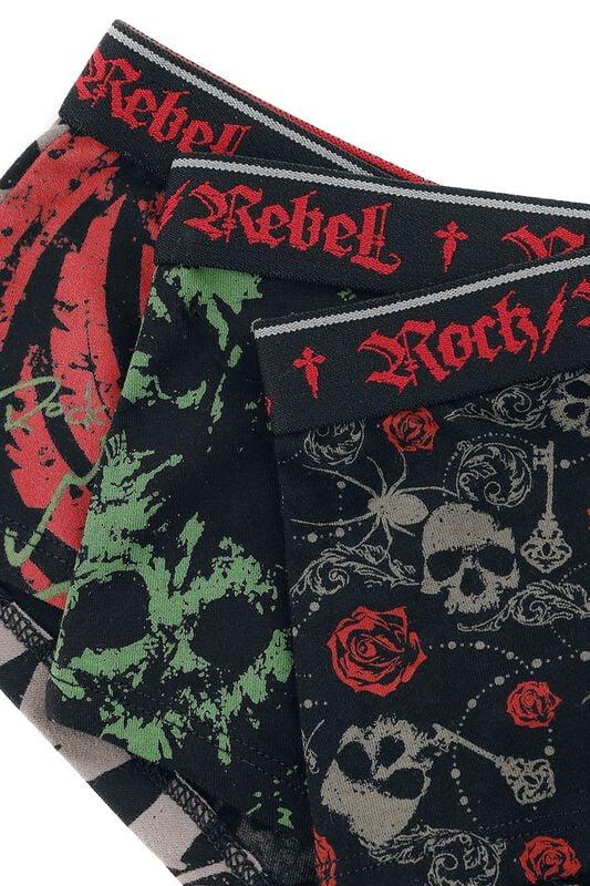 Gothicana By Emp "Trigger" Panty Black By Rock Rebel By EMP