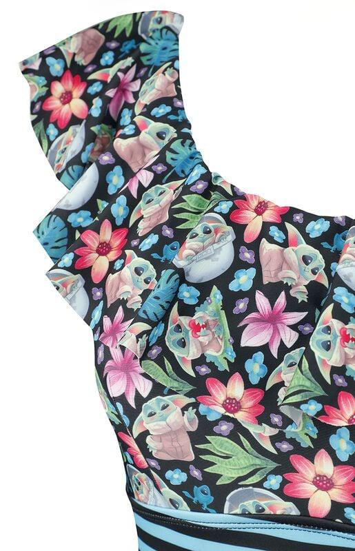 Gothicana By Emp "Tropical - Grogu" Swimsuit Multicolour By Star Wars