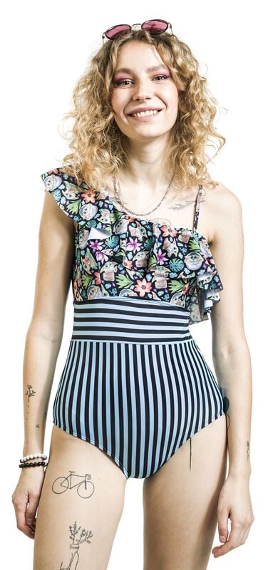 Gothicana By Emp "Tropical - Grogu" Swimsuit Multicolour By Star Wars